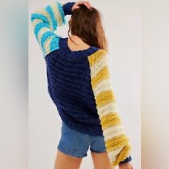 Free People Cruze Chunky Mixed Sweater XS - Picture 2 of 7